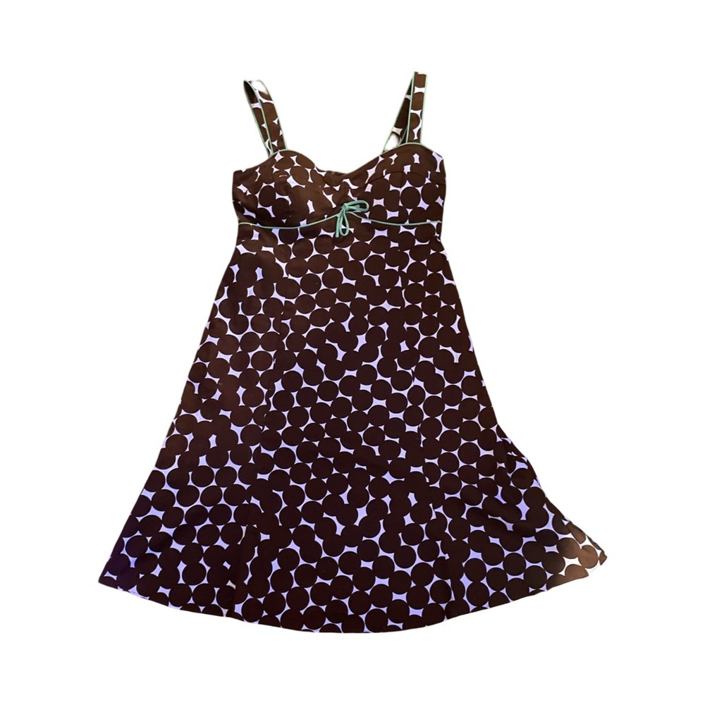 Brown and White Patterned Dress Madison Leigh women’s size 6